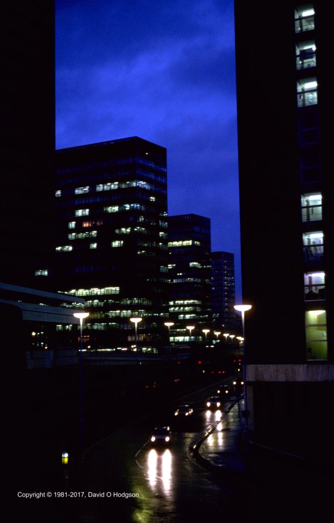 London Wall in Rain, 1981